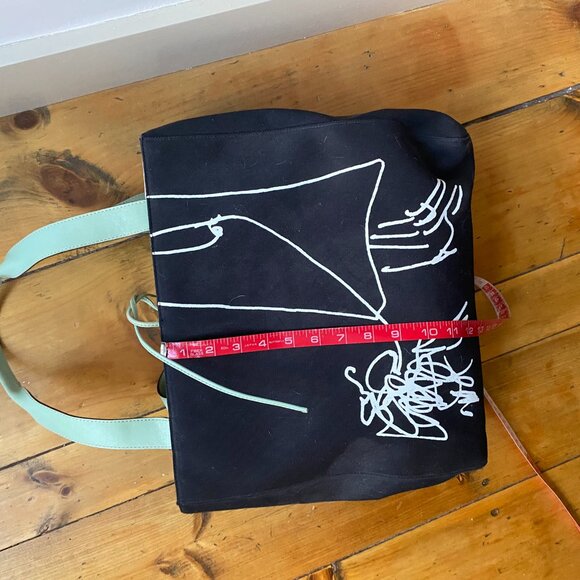 Vintage Kate Spade Canvas Tote with Leather Straps - Picture 5 of 9